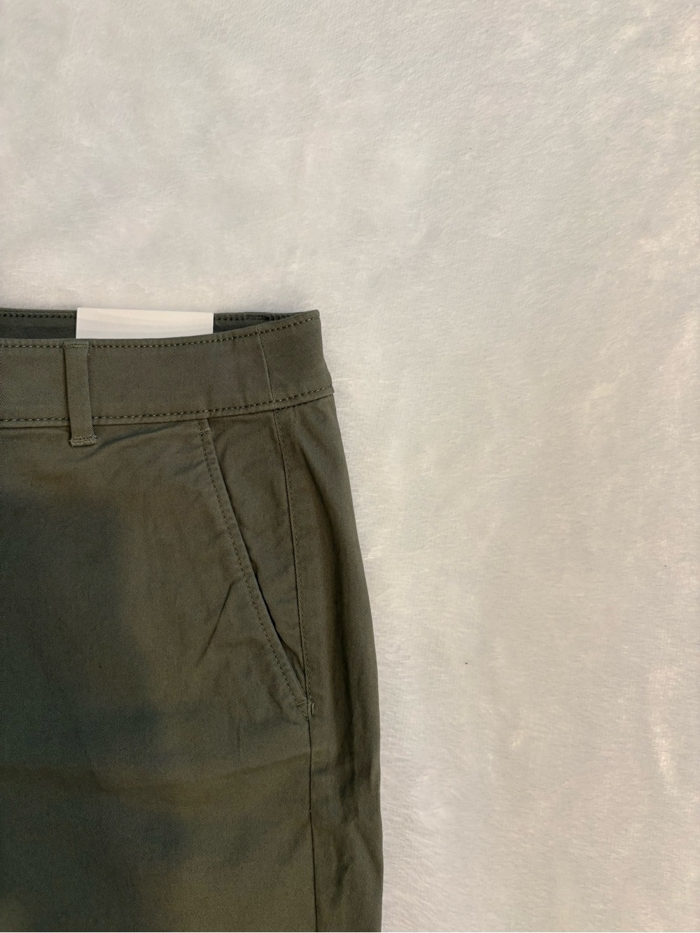 LOFT Olive Green Cuffed Bermuda Shorts - Picture 3 of 11